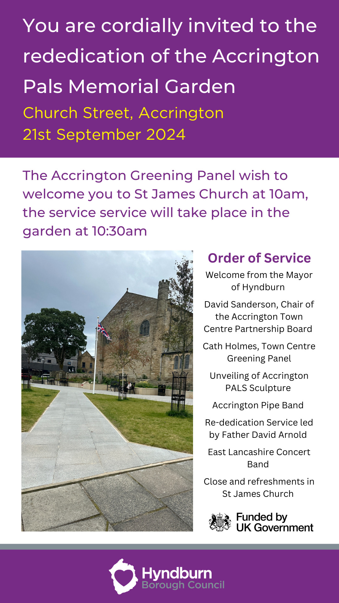 Invitation to Service 21 September 2024